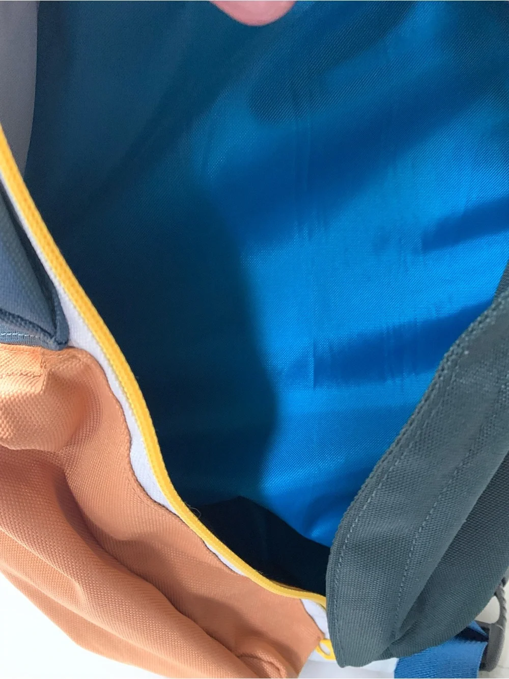 KAVUMulti-Color Rope Sling Bag — Teal, Navy & Orange